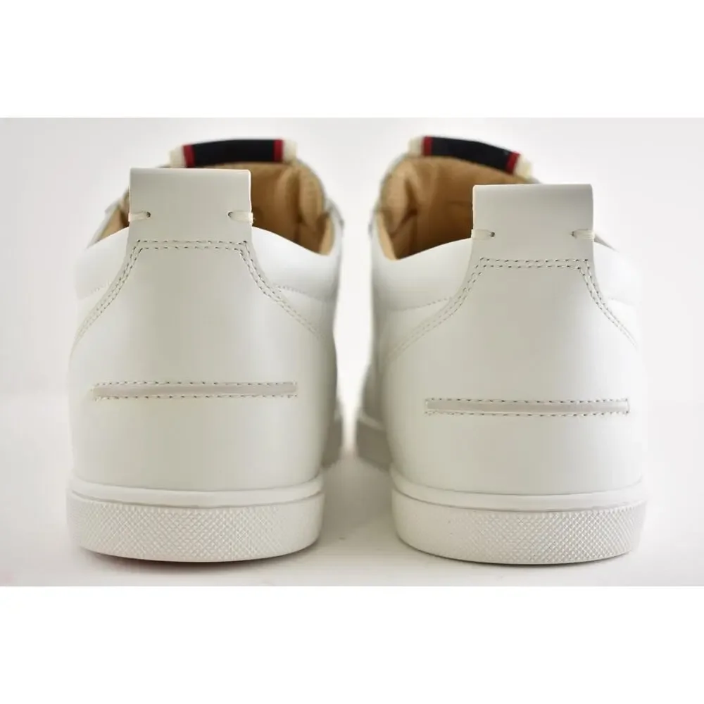 Christian Louboutin F.A.V Fique A Vontade White Leather Low Top Sneaker 45 12